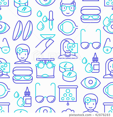 Ophthalmologist seamless pattern 42878283