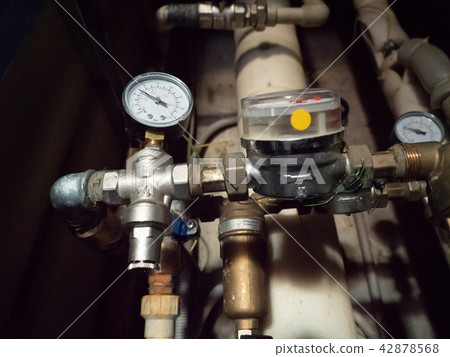 Water meters, special measurement of water flow.  42878568
