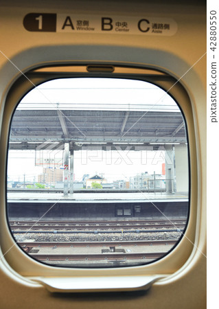 新幹線火車窗口岐阜羽島站 新幹線火車窗口岐阜羽島站 42880550