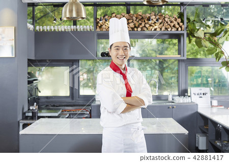 廚師,男人,韓國人 廚師,男人,韓國人 42881417