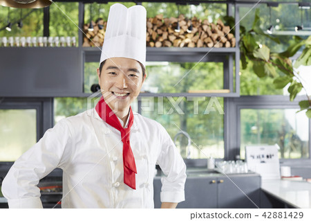 廚師,男人,韓國人 廚師,男人,韓國人 42881429