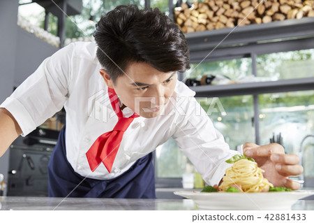 廚師,男人,韓國人 廚師,男人,韓國人 42881433