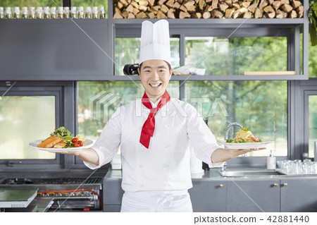 廚師,男人,韓國人 廚師,男人,韓國人 42881440