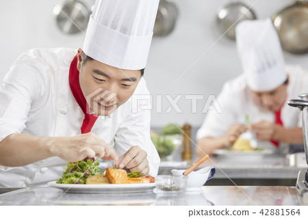 廚師,男人,韓國人 廚師,男人,韓國人 42881564