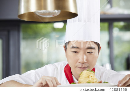 廚師,男人,韓國人 廚師,男人,韓國人 42881566