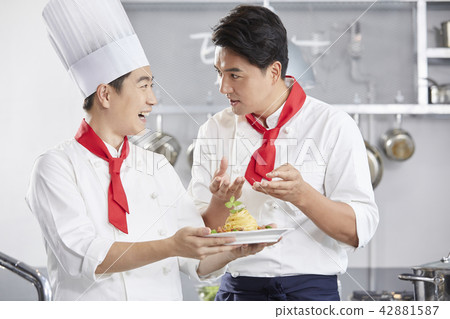 廚師，男人，韓國人 42881587
