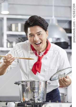 Chef, Man, Korean 42881594