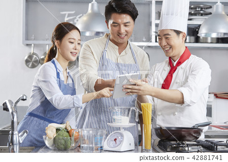 Cooking class, Couple, Chef, Korean Cooking class, Couple, Chef, Korean 42881741