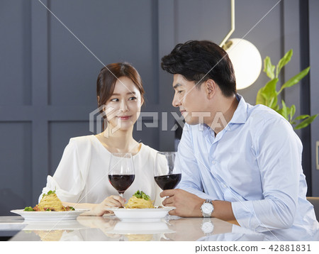 Restaurant, Lovers, Couples, Korean Restaurant, Lovers, Couples, Korean 42881831