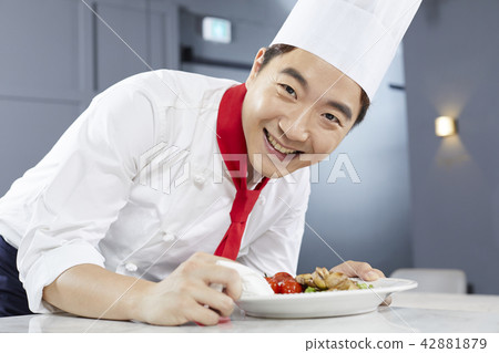 廚師,男人,韓國人 廚師,男人,韓國人 42881879