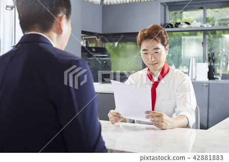 廚師,商人,韓國人 廚師,商人,韓國人 42881883