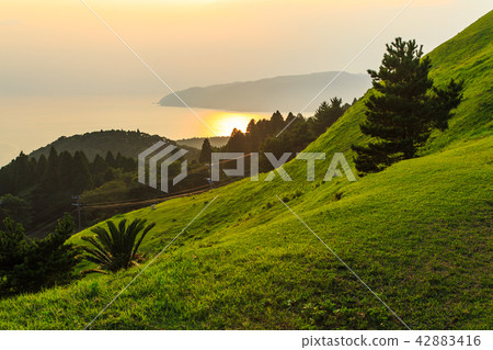 Dusk of the cape Toei Ogi [Kushima-shi, Miyazaki Prefecture] 42883416