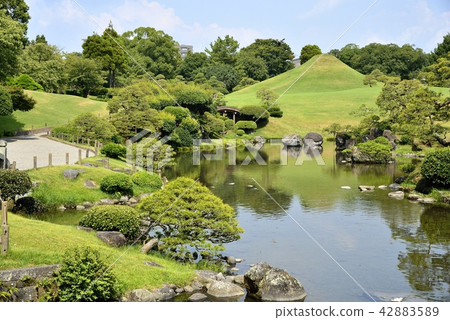 Kumamoto city landscape Suizenji Park 42883589