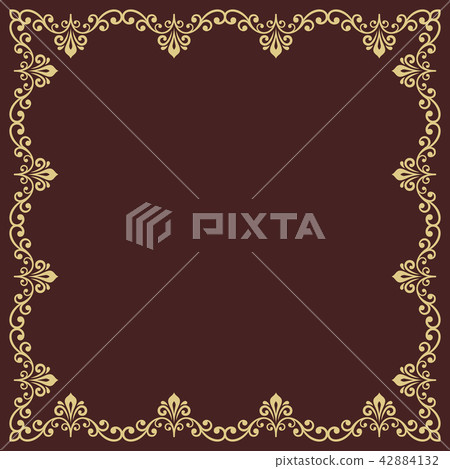 Floral Vector Fine Frame Floral Vector Fine Frame 42884132