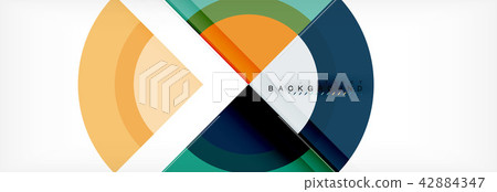 Vector circular geometric abstract background Vector circular geometric abstract background 42884347