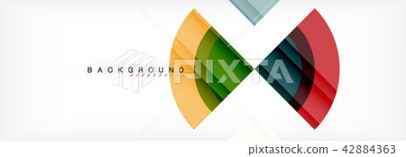 Vector circular geometric abstract background 42884363