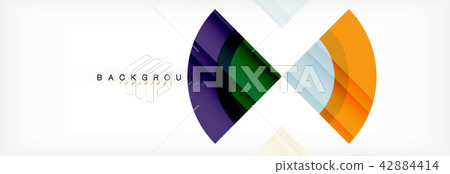 Vector circular geometric abstract background 42884414