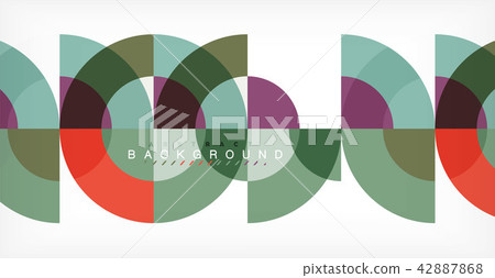 Modern circle abstract background 42887868