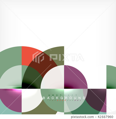 Modern circle abstract background 42887960