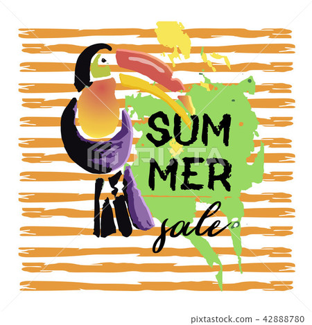 Text Summer sale, discount banners. Text Summer sale, discount banners. 42888780