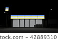 Convenience store in the evening _ 3 D _ 02 42889310