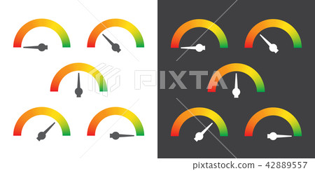 Meter signs infographic gauge element Meter signs infographic gauge element 42889557