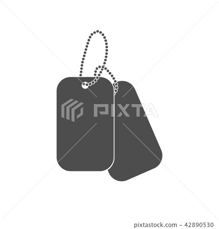 Dogtag personal id sign illustration 42890530