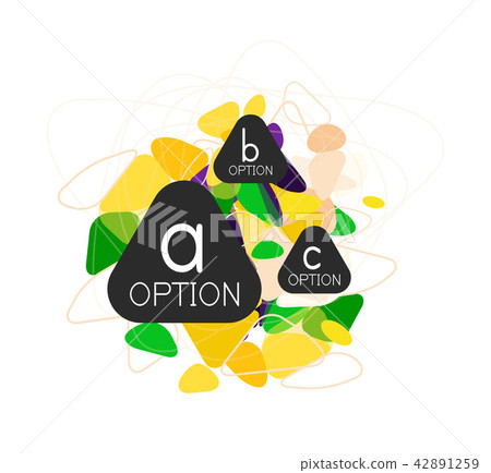 Geometric triangle infographics Geometric triangle infographics 42891259