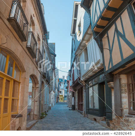 street old Breton town Vitre, France 42892645