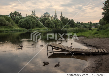 Ancient monastery in theprovincial Russian town 42892899