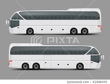 Private charter tour or coach bus realistic  42896445