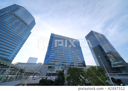 東京都市風景風景在日本，例如品川駐地Konan嘴，看在都市風景 42897312