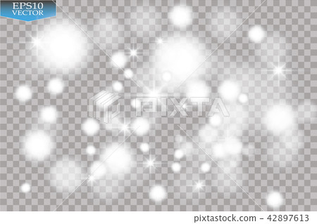 Abstract white bokeh effect explosion with sparks. 42897613