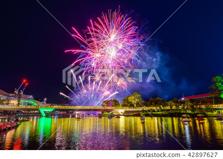 Australia Day fireworks in Adelaide Australia Day fireworks in Adelaide 42897627