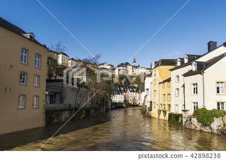 Alzette River and Grund Quarter in Luxembourg City Alzette River and Grund Quarter in Luxembourg City 42898238