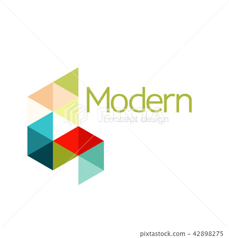 Triangle shape design abstract business logo icon design. Company logotype branding emblem idea Triangle shape design abstract business logo icon design. Company logotype branding emblem idea 42898275
