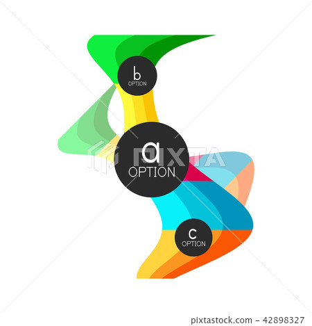 Abstract colorful geometric option infographics design template with sample abc options. Abstract Abstract colorful geometric option infographics design template with sample abc options. Abstract 42898327