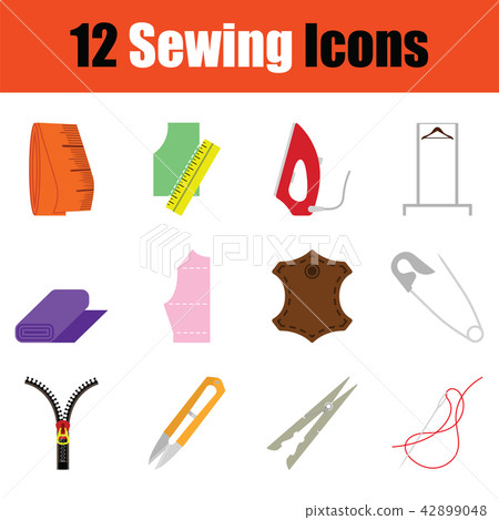 Sewing icon set Sewing icon set 42899048