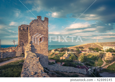 Ancient Genoese fortress in Feodosia, Crimea 42899145