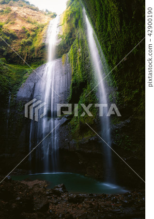 The high beautiful waterfall in Indonesia  42900190
