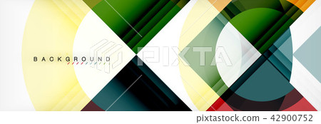 Vector circular geometric abstract background 42900752