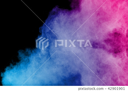 Freeze motion of color dust  particles splash. 42901901