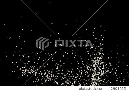 Raw white rice explosion. Raw rice up. Raw white rice explosion. Raw rice up. 42901915
