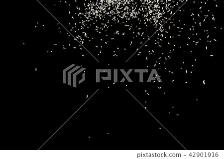 Raw white rice explosion. Raw rice up. Raw white rice explosion. Raw rice up. 42901916