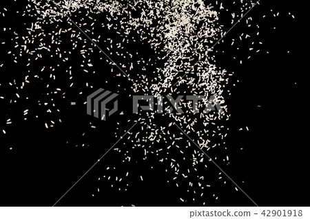 Raw white rice explosion. Raw rice up. Raw white rice explosion. Raw rice up. 42901918
