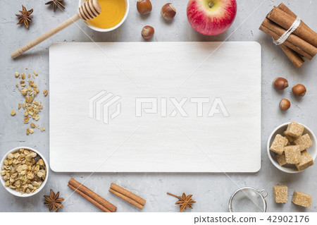 concept of a healthy Breakfast or Apple pie.  42902176