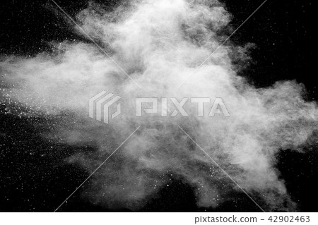 white powder explosion cloud on black background. white powder explosion cloud on black background. 42902463