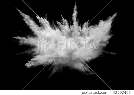 white powder explosion cloud on black background. white powder explosion cloud on black background. 42902465