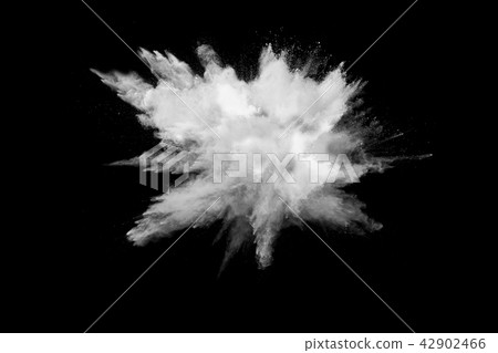 white powder explosion cloud on black background. white powder explosion cloud on black background. 42902466