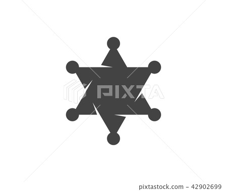 star sherif vector icon template 42902699